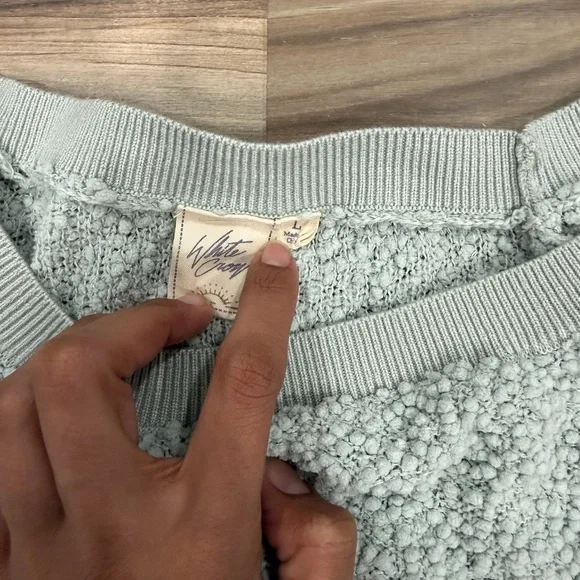 White Crow Off-Shoulder Sweater - Picture 3 of 4